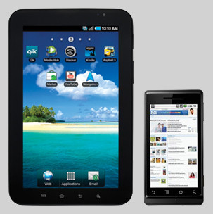 Android tablets and phones